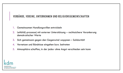 240514 Auszug aus Herrn Stammlers Präsentation_Was können Verbände und Vereine tun