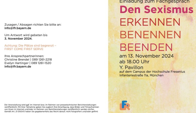 Einladungsflyer Seite 1