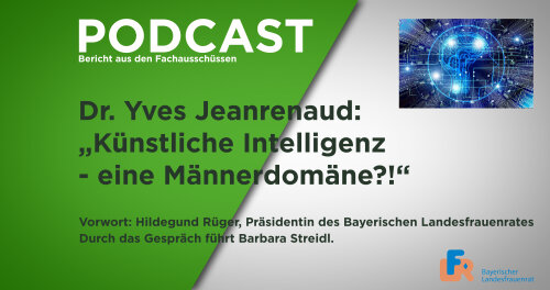 Intrografik zum Podcast 'Künstliche Intelligenz - Eine Männerdomäne'