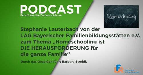 Intrografik zum Podcast 'Homeschooling ist DIE Herausforderung'